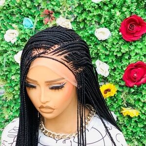 AFRICAN BRAIDED WIG ON 13X6 LACE CLOSURE